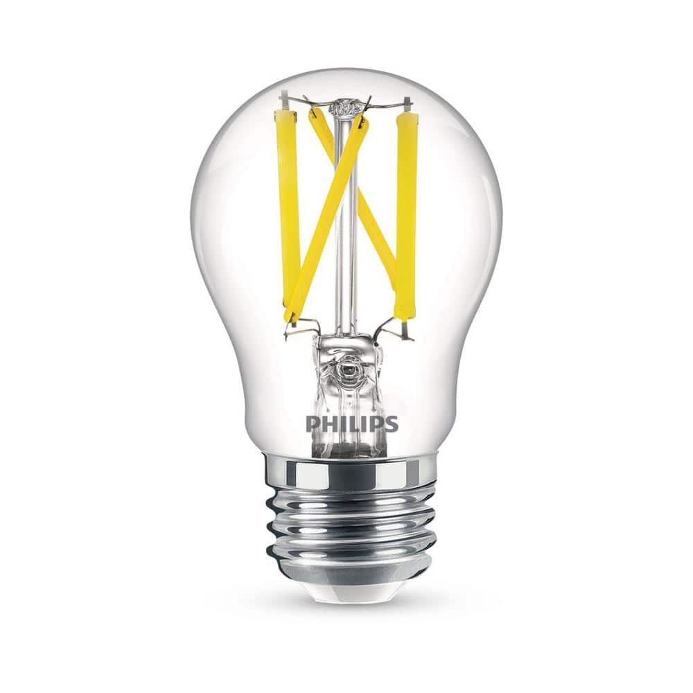 Slander apologize The alps Philips 60-Watt Equivalent A15 Ultra Definition Dimmable Clear Glass E26 LED  Light Bulb Daylight 5000K (2-Pack) 573402 - The Home Depot