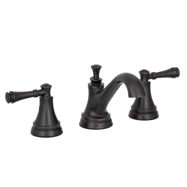Delta Silverton 8 in. Widespread 2-Handle Bathroom Faucet in SpotShield Venetian Bronze
