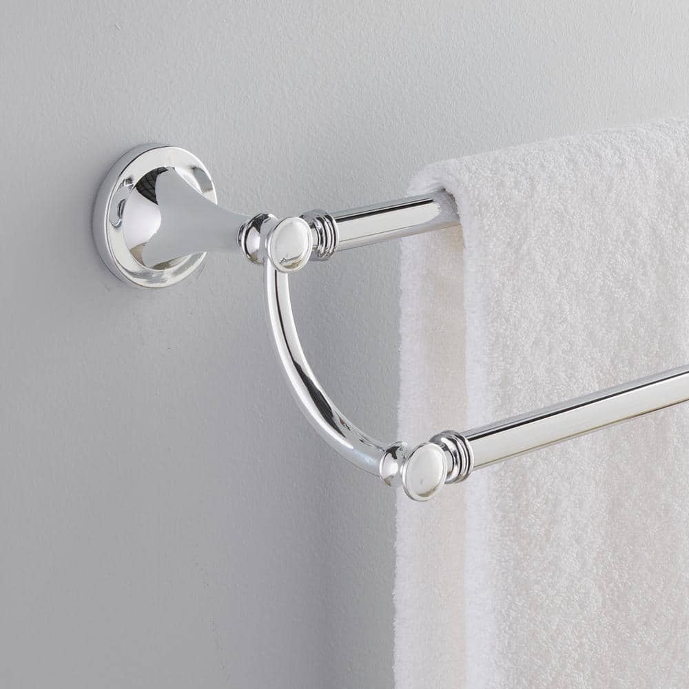Silverton Polished Chrome 24" Double Towel Bar