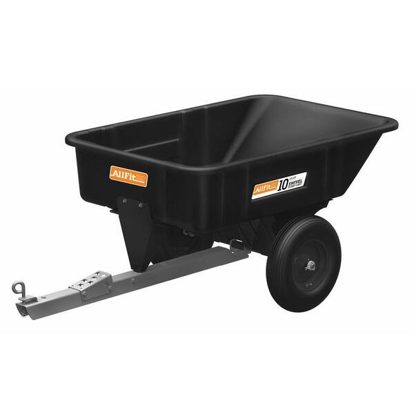 AllFitHD 10 cu. ft. 800 lb. Capacity Poly Swivel Dump Cart-DISCONTINUED ...