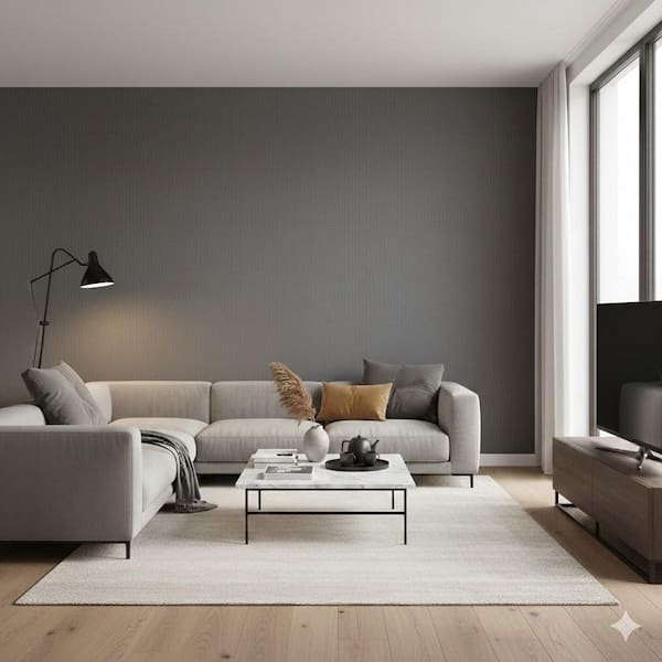 Designer Colors Grey Abstract Texture Shimmer Finish Non-woven Non-pasted Wallpaper Roll