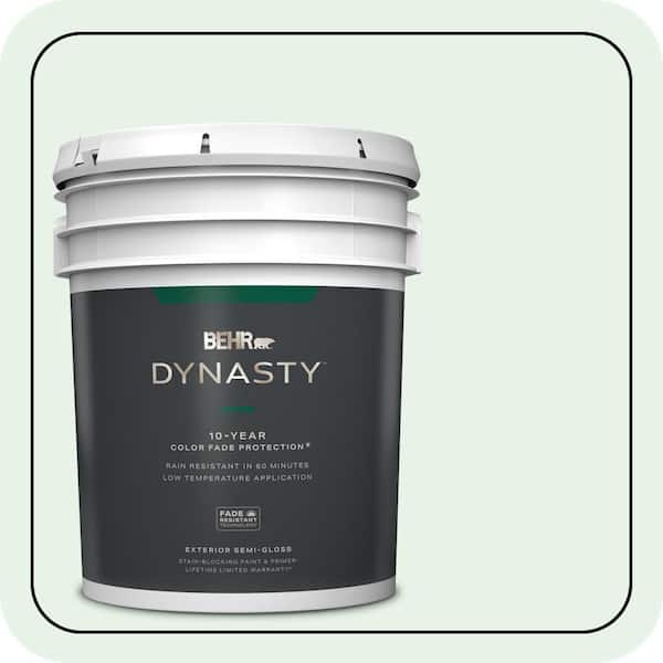 BEHR DYNASTY 5 gal. #PPL-25 Sign of Spring Semi-Gloss Exterior Stain-Blocking Paint & Primer