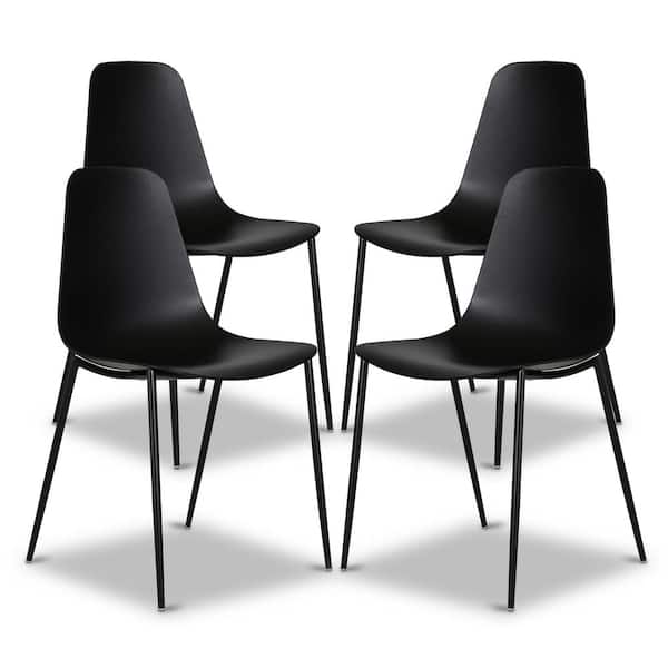 Poly and Bark Isla Black Dining Chair (Set of 4)