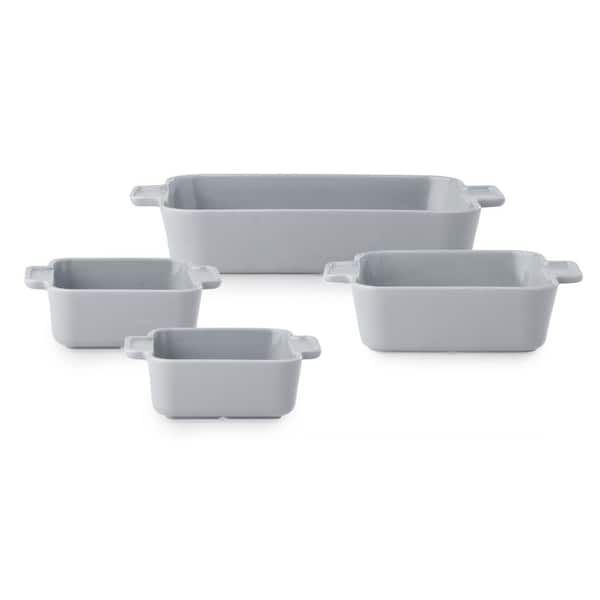 Photo 1 of Corningware Modern Collection 4-pc Baking Dish Set
Durable stoneware design offers superior baking performance and a seamless transition from heat source to dinner table presentation for serving
4-piece set includes:
Two 5" x 7" baking dishes
8" x 8" baki