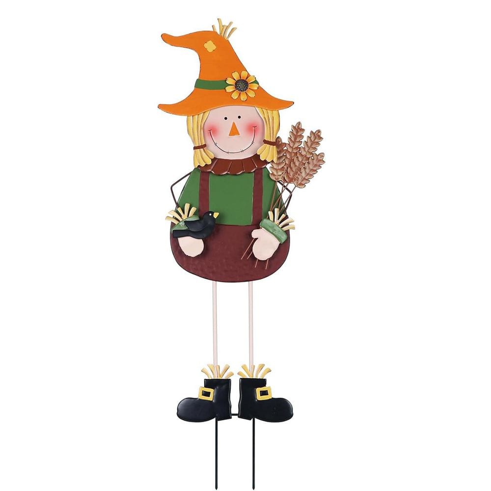 36 in. Metal Scarecrow Garden Stake : Outdoor Fall & Thanksgiving Decor price history on PriceWatchPro