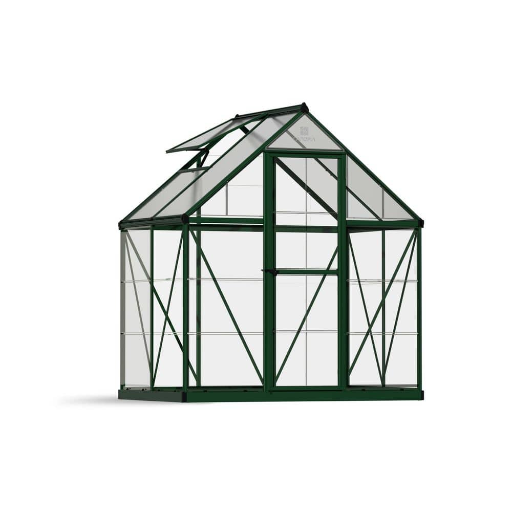 CANOPIA by PALRAM Hybrid 6 ft. x 4 ft. Green/Clear DIY Greenhouse Kit