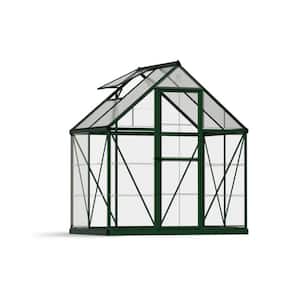 Hybrid 6 ft. x 4 ft. Green/Clear DIY Greenhouse Kit