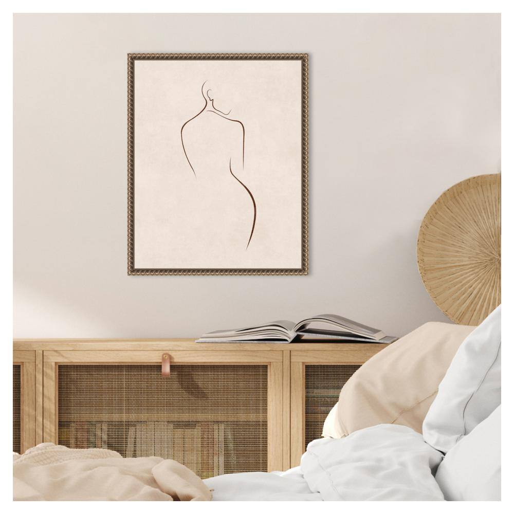 Emel Tunaboylu Bronze Floater Frame Abstract Canvas Art Print 16 x 20