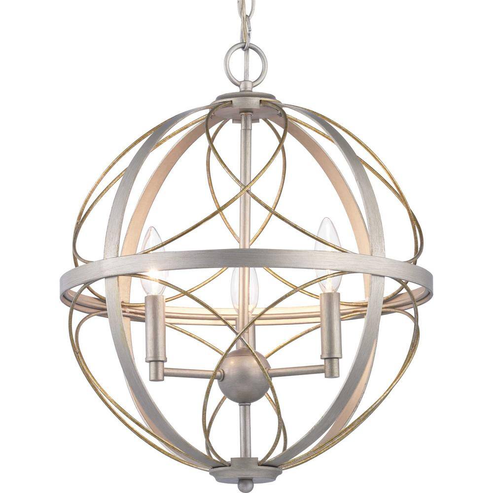 Brandywine 16" Silver Ridge and Bronze LED Pendant Light