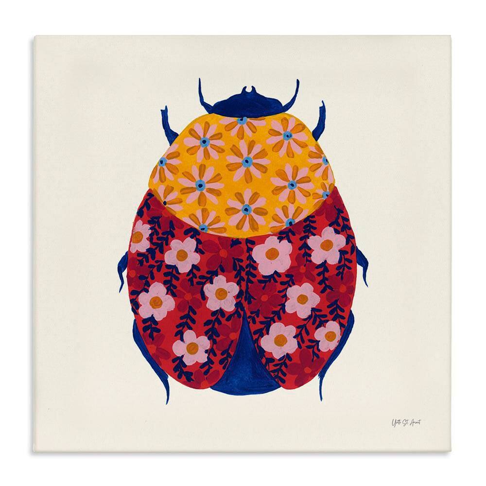 Chromatic Blooming Beetle by Yvette St. Amant Unframed Animal Graphic Art Print 36 in. x 36 in. price history on PriceWatchPro