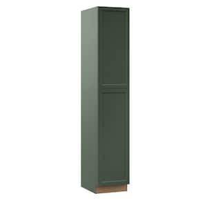 Designer Series Melvern 18 in. W 24 in. D 96 in. H Assembled Shaker Pantry Kitchen Cabinet in Forest