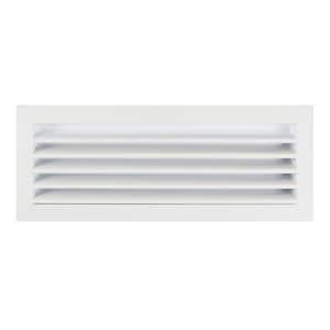 18 in. x 6 in. Aluminum Return Air Grille in White