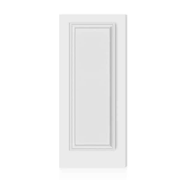 Palazzo 1 Panel 28 in. x 88 in. White Hollow Core Composite Interior Door Slab