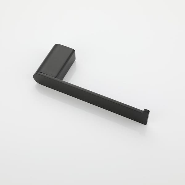5-Piece Stainless Steel Bathroom Hardware Set with Mounting Hardware in Matte Black