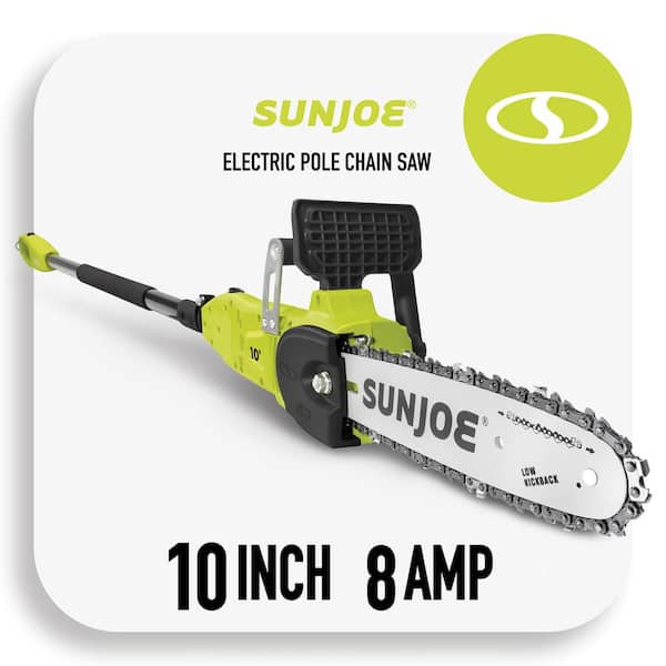 8 Amp 10 In. 2-In-1 Electric Pole Chainsaw