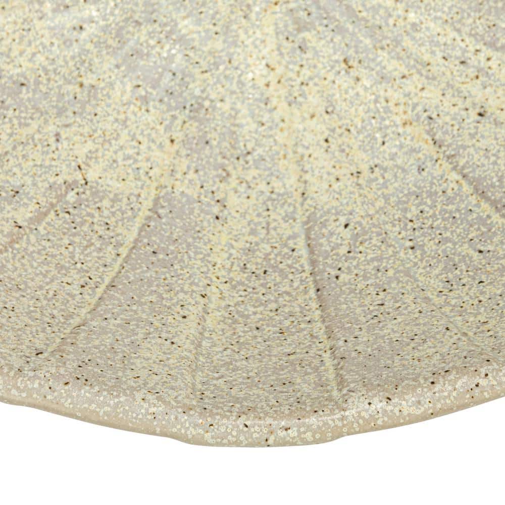 Tan Ceramic Footed Bowl for Salad and Pasta