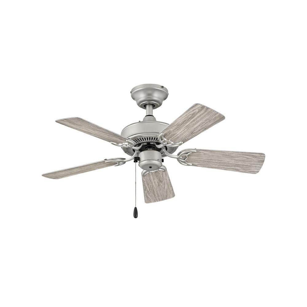 Hinkley Cabana 36 3-Speed Indoor/Outdoor Ceiling Fan, Brushed Nickel