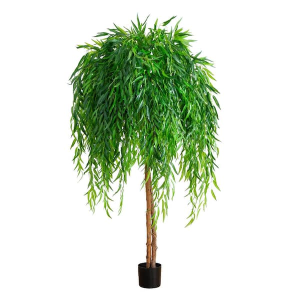 Nearly Natural 6 ft. Willow Artificial Tree (Real Touch)