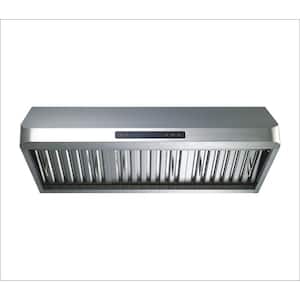 30 in. 466 CFM Convertible Under Cabinet Range Hood in Stainless Steel with Baffle Filters and Touch Control