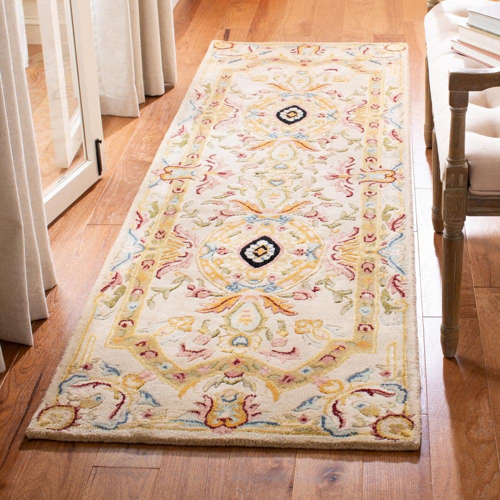 Savonnerie 3 ft. x 8 ft. Sage/Beige Ornate Runner Rug price history on PriceWatchPro