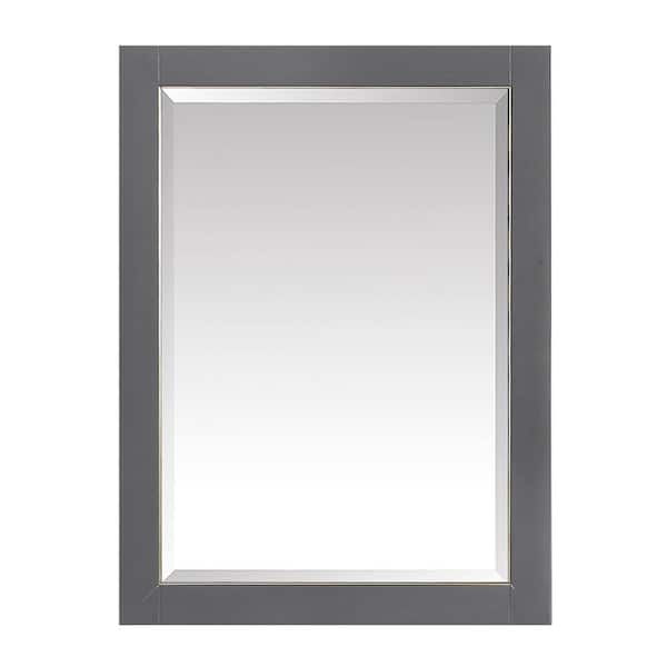 Avanity Allie 22 in. x 28 in. Surface Mount Medicine Cabinet in Twilight Gray Finish with Silver Trim