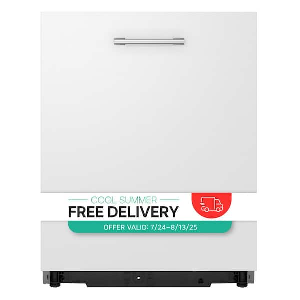 STUDIO 24 in. Top Control SMART Dishwasher Panel Ready with Stainless Steel Tub 3rd Rack and TrueSteam
