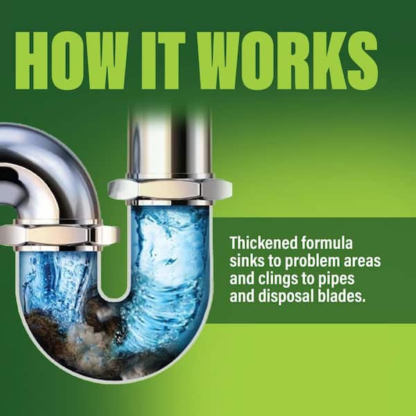 22.5 oz Garbage Disposal and Drain Odor Eliminator and Enzymatic Drain Cleaner for Kitchen Garbage Disposals