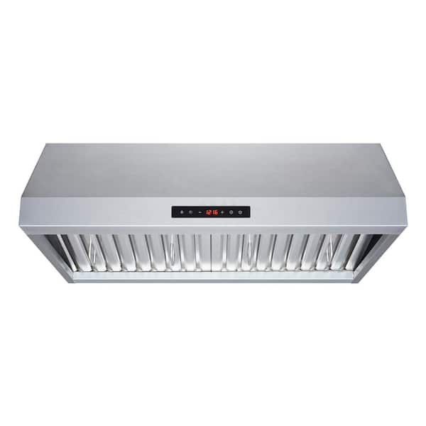 30 in. Ducted Under Cabinet Range Hood with Powerful Suction Baffle Filters  LED in Stainless Steel