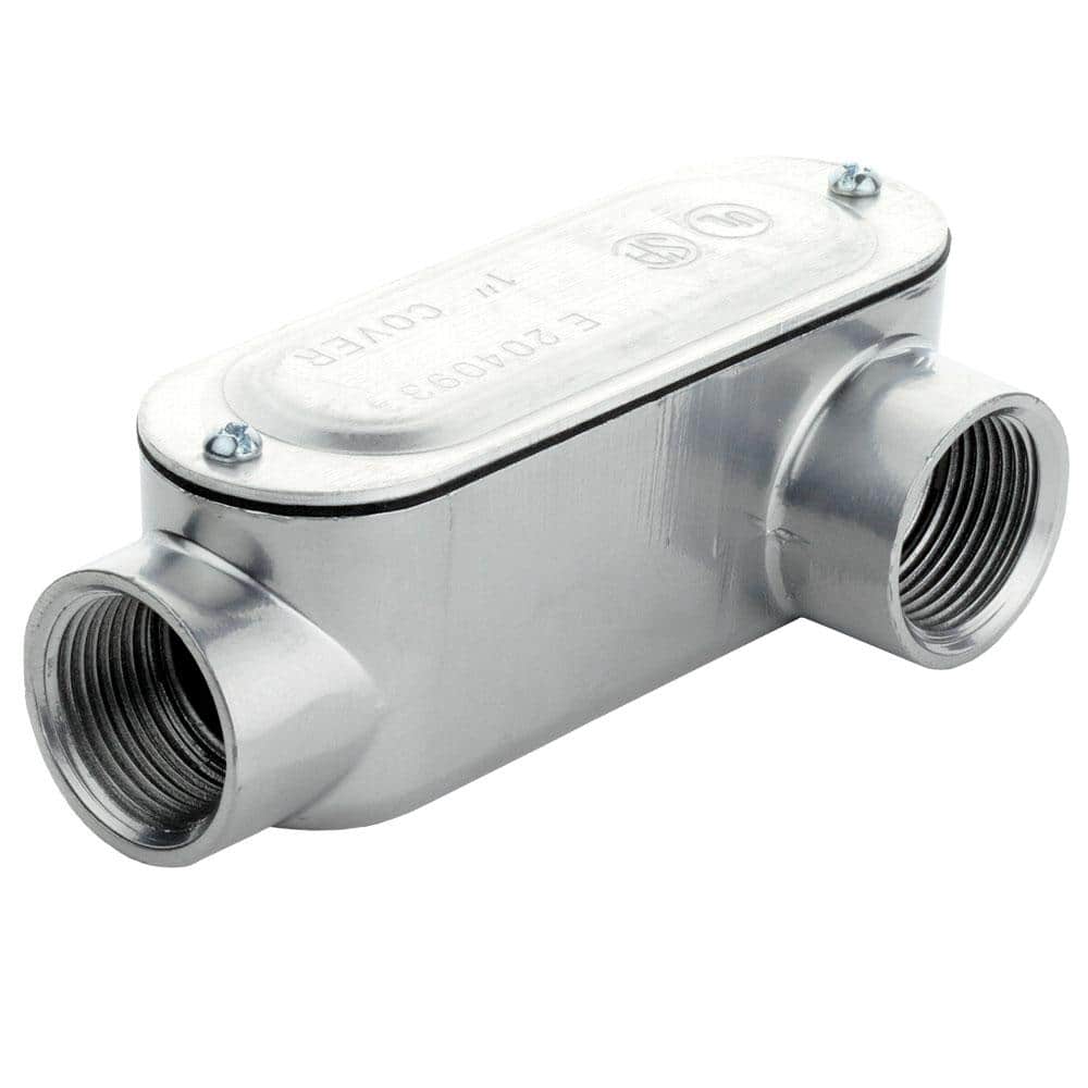 1 in. Rigid Metal Conduit (RMC) Threaded Conduit Body with Stamped Cover (T
