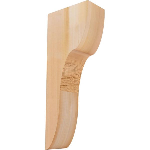 Ekena Millwork 5-1/2 in. x 10 in. x 26 in. Western Red Cedar Carmel Smooth Corbel