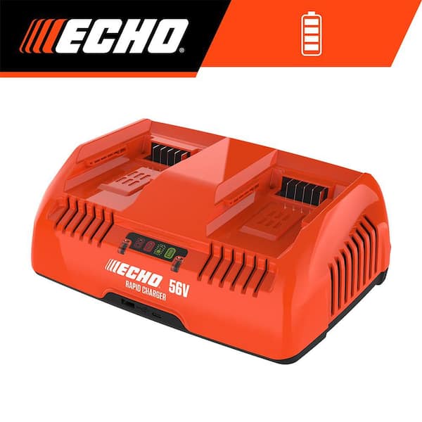 56V Dual Port Rapid Fast Charger with On-Board LED Diagnostics and 6 ft. Power Cord with 1 USB-A Port and 1 USB-C Port