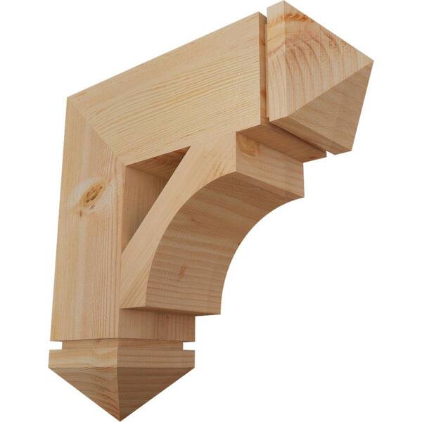 Ekena Millwork 5.5 in. x 20 in. x 20 in. Douglas Fir Westlake Arts and Crafts Smooth Bracket