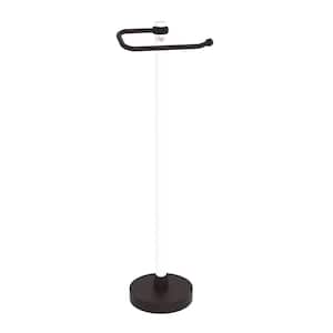 Clearview Euro Style Free Standing Toilet Paper Holder with Twisted Accents in Bronze
