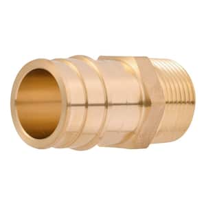 1 in. PEX-A x 3/4 in. MNPT Brass Expansion Adapter