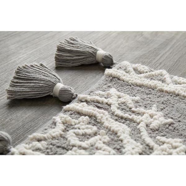 Greenhouse Leaves Bath Rug Gray - SKL Home