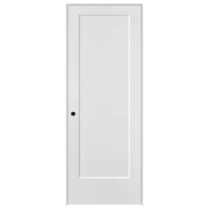 28 in. x 80 in. 1 Panel Lincoln Park Left-Handed Hollow Core White Primed Composite Single Prehung Interior Door