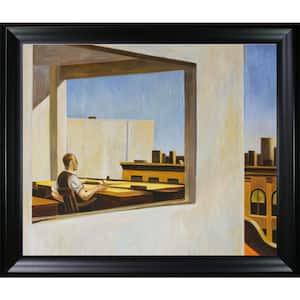 Office in a Small City, 1953 by Edward Hopper Black Matte Framed Architecture Oil Painting Art Print 25 in. x 29 in.