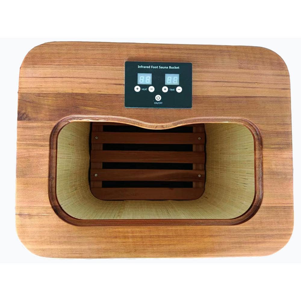 Red Cedar 1-people Portable Dry Heated Infrared Foot Spa and Sauna with Kne