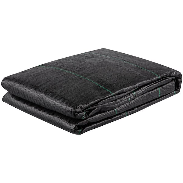 Geotextile Fabric, 12.5 x 30 ft. 3.5 oz. Woven PP Driveway Drain Cloth with 600 lbs. Tensile Strength, Underlayment