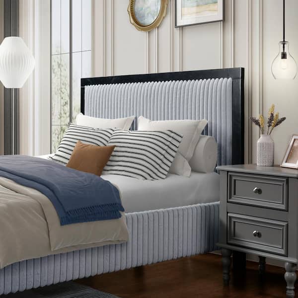 Harper & Bright Designs Gray and Black Solid Wood Frame Harper & Bright Designs Gray and Black Solid Wood Frame