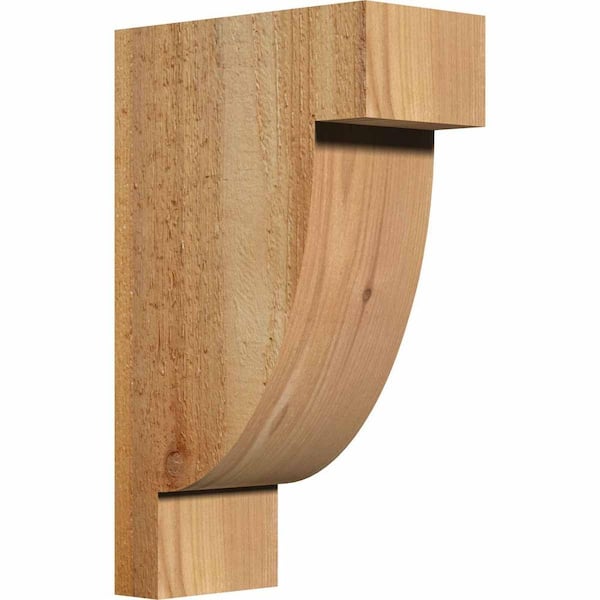 Ekena Millwork 6 in. x 12 in. x 20 in. Western Red Cedar Alpine Rough Sawn Corbel