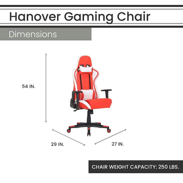 Hanover Commando Gas Lift 2-Tone Gaming Chair, Faux Leather, NO Cushions, 1  - Kroger