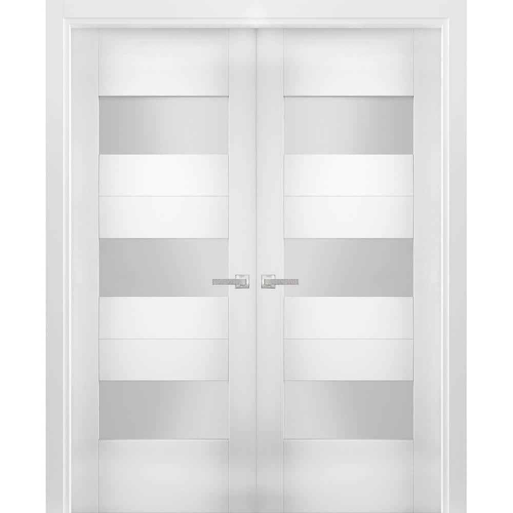 60 in. x 80 in. White Finished Universal/Reversible Solid MDF Assembly Required Interior Door Kit price history on PriceWatchPro