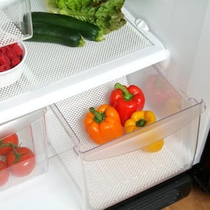 Refrigerator Bin Liner in White (2-Pack)