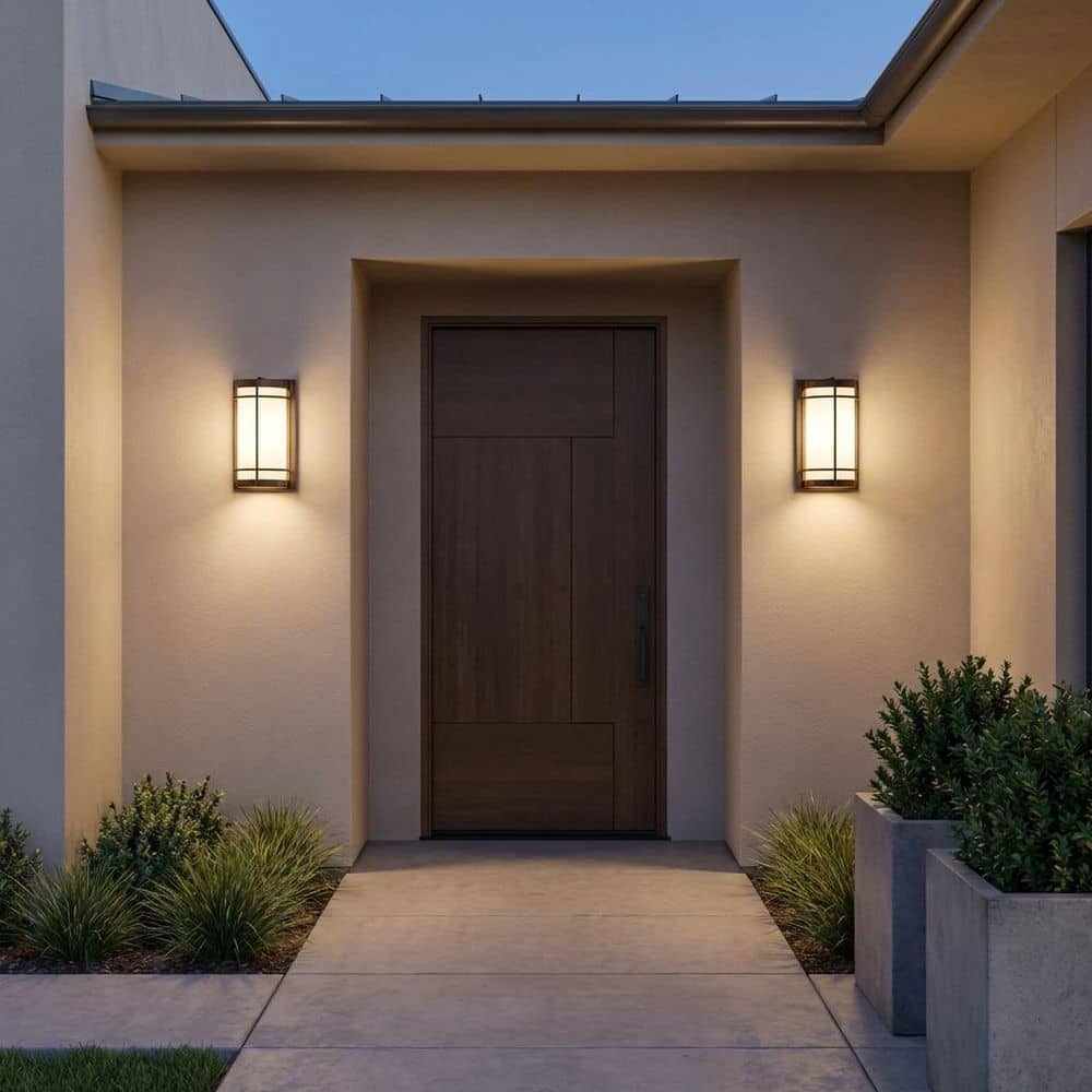 Luning 9.88 in. W 1-Light Antique Bronze Hardwired Large Outdoor Wall Lantern Sconce, No Bulb Included price history on PriceWatchPro