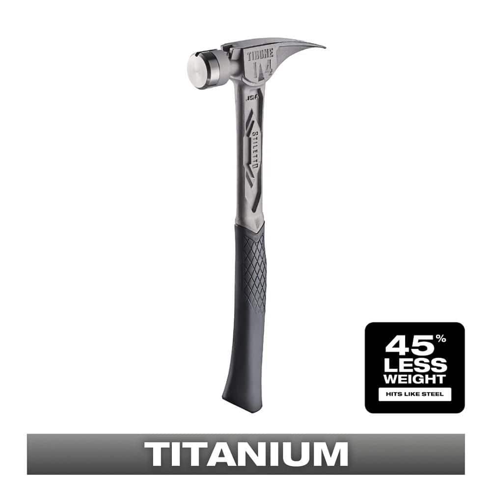 Stiletto 14 oz. TiBone Smooth Face with Curved Handle