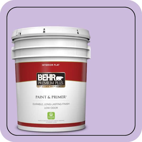 BEHR PREMIUM PLUS 5 gal. #P570-2 Confetti Flat Low Odor Interior Paint & Primer