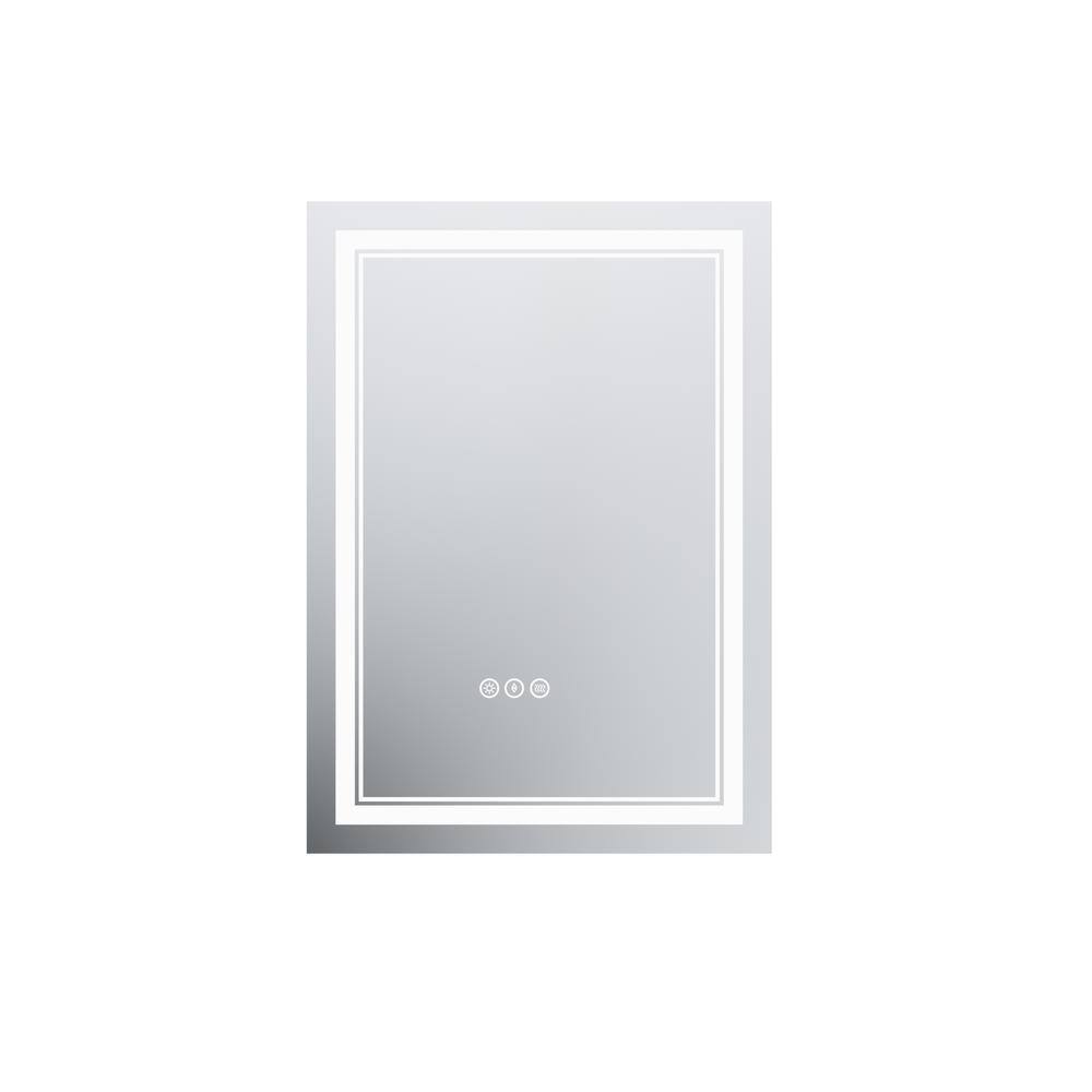 20 in. W x 28 in. H Rectangular Frameless LED Light with 3-Color and Anti-Fog Wall Mounted Bathroom Vanity Mirror price history on PriceWatchPro