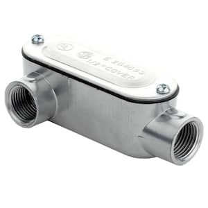 1/2 in. Rigid Metal Conduit (RMC) Threaded Conduit Body with Stamped Cover (Type LR)