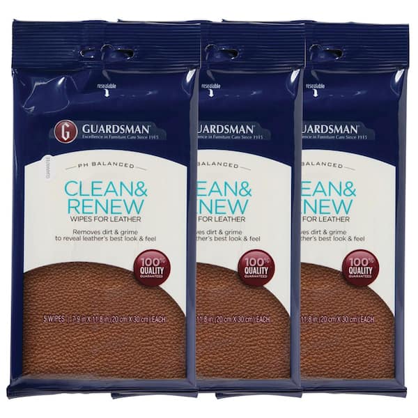 Guardsman Clean and Renew Leather Wipes (3-Pack) GM3903 - The Home Depot